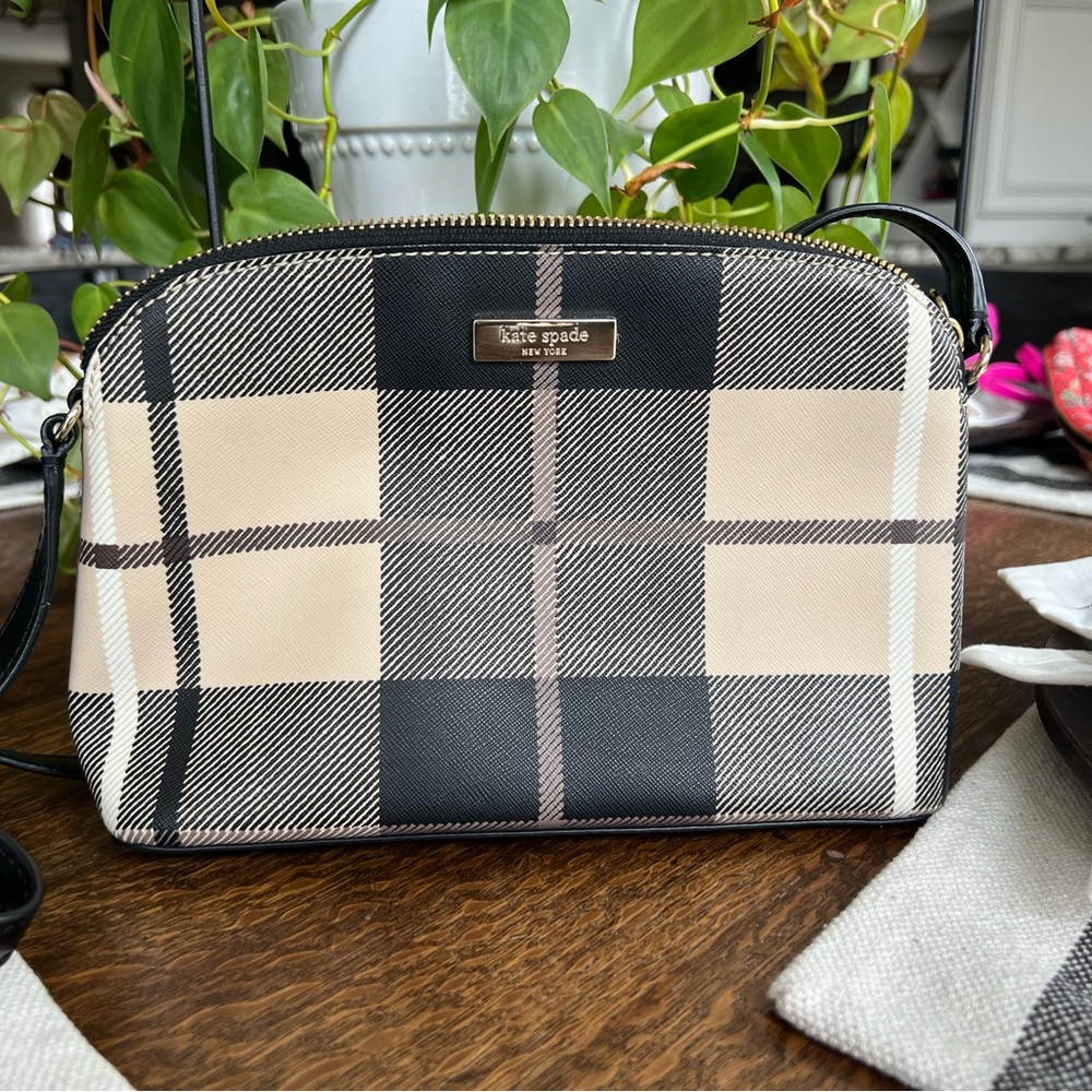 Kate Spade Bridgewater Drive Plaid Crossbody Bag